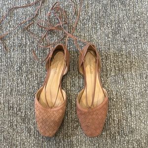 Madewell lace up flats size 7 1/2